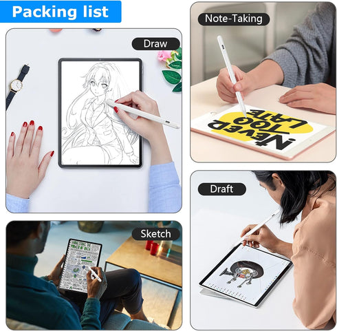 Stylus Pen for iPad, Apple Pencil Compatible with iPad 10/9th Gen, iPad Pro 11 & 12.9 inch, iPad Mini 6th/5th Gen