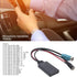 Qiilu Bluetooth Adapter for Alpine CDA 9884, Car Radio Aux Cable with Microphone Handsfree Adapter for KCE-236B