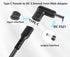 SHANFEILU DC5521 90 5.5mmx2.1mm 5V 2pcs to Type-C Degree Adapter DC Male Plug to USB C Female Converter Power Supply