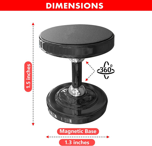 Dual Gym Magnetic Phone Holder for Gym - Top Magnetic Hold for Any Metal Surface, Phone Gym Magnet and Mount for