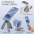 Magnetic Pocket Phone Tripod, Foldable Compatible with MagSafe iPhone 15/14/13/12 Plus Pro Max Series