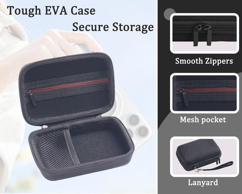 Hard Shell Travel Case for TELESIN Fun Shot - Protective Storage