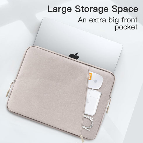 JETech Waterproof Laptop Sleeve for 14-Inch MacBook Pro, Bag Case with Pocket, Compatible with 14 Inch Notebook