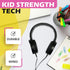 Wired On-Ear Leather Headphones, 3.5mm Connector, Round Metal Housing, Bulk Wholesale, Black Color, 5 Pack