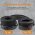 SOULWIT Replacement Earpads for HyperX Cloud 1/2/Pro/Core/Alpha/Alpha S/Flight/Stinger, Noise Isolation Foam, MF Black