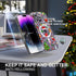 Choiche iPhone 14 Pro Magnetic Case - Glitter Christmas Tree, Clear Bling, with 3x Diamond Lens & 2x Tempered Glass