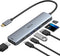 MOKiN USB C Hub HDMI Adapter, 7 in 1 Dongle for MacBook Pro/Air, USB C Data Port, HDMI, SD/TF Reader, 100W PD