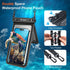 Double Space Waterproof Phone Pouch, 2 Pack Case with Lanyard for iPhone 15 Pro Max Galaxy S23 Travel Essentials