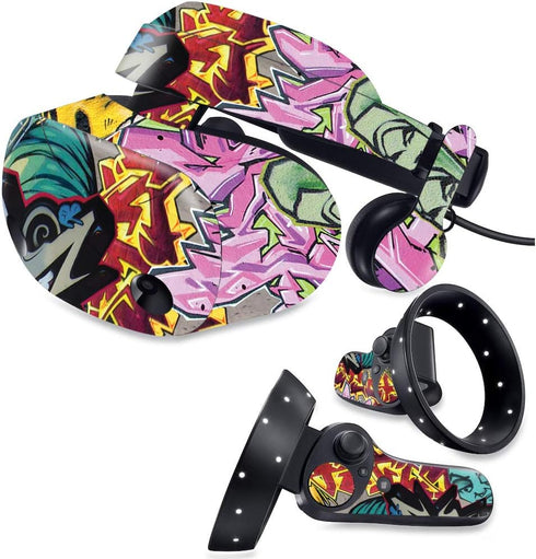 MightySkins Skin for Samsung Odyssey Plus VR - Graffiti Wild Styles, Durable Vinyl Decal Wrap Cover, Made in The USA