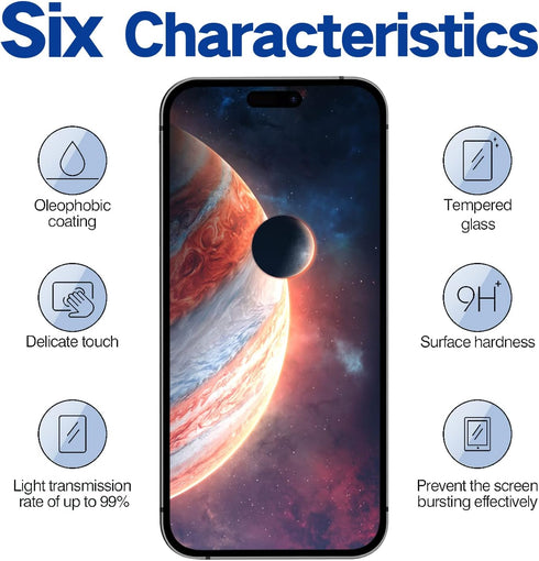 Screen Protector for iPhone 15 Plus Anti Spy Privacy Screen Protector,Easy to Install,Shockproof,Scratch Resistant Tempered Glass Screen Protector