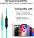 Sport Headphones Wired Running Earphones with Earhook (3.5mm, Blue)