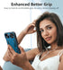 FNTCASE iPhone 15 Plus Case: Rugged Heavy Duty Shockproof Cover with Kickstand | Military Grade Drop Proof Blue TPU