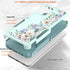 Cute Flowers Floral Design Case for Motorola Moto G Power 2024 5G, Slim Soft TPU Bumper Shockproof Cover, Mint Green
