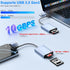 Zaievo 3.2 2 10Gbps 2-in-1 CFexpress Type B and SD Card Reader, USB-C Gen Transfer Speed, USB-C&USB-A CFExpress Type B