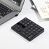 SurnQiee 2.4G 35-Keys Wireless Numeric Keypad, Rechargeable Number Pad for Efficient Data Input