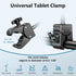 Evekea 4.7-12.9" Gooseneck Tablet Holder, iPad Holder for Stroller/Treadmill/Golf Cart/Boat/Mic Stand/Wheelchair/Gym