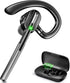 Bluetooth Headset V5.1 with Battery Display Charging Case, Noise Canceling Mic for Driving, Office, Business