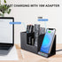 10W Fast Wireless Charger Desk Organizer, Charging Station for Samsung Galaxy S23/S22/S21/Note 20/Note 10/iPhone 14/14