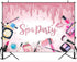 Spa Party Backdrop for Girls Sweet Pink Princess Makeup Birthday Photography Background Photo Booth Banner for Girl Women Spa Day Make up Theme Party Decorations 7x5ft