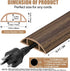 DBHXXMB-HH Hider,10FT Cavity:0.47"(W) 0.35"(H) Floor Cord Cover Self Adhesive Cord Cable Management, Extension Strip