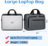 Laptop Bag for 17.3 Inch Laptop, Large Waterproof Briefcase for Men Women, Business Office Work Computer Bag, Grey