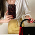Reezaddin 14 6.1in,Retro 14 6.1" Aesthetic Tortoise Shell Phone Case for iPhone Cool Girl Leopard Print Brown Amber