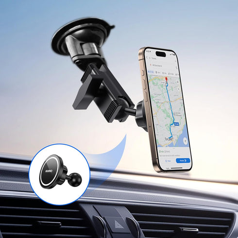 iGoevo 1-Inch B Size Ball Magnetic Phone Mount Compatible with RAM Bases, Strong Magnet Car Holder for MagSafe