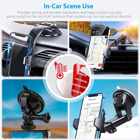 AZXYI Very High Bond Sticky Adhesive, 6 Pack Dashboard Pad Mounting Disk Replacement Kit