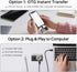 Dienspeak 1080P 32GB 0.96" Mini Digital Camera, HD Tiny Retro Keychain Camera with Card, Screen & OTG Adapter, Vintage