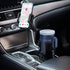 Car Cup Holder Expander with Phone Mount, 360° Rotation Cell Phone Holder for Car, Compatible with iPhone All