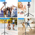 YicDofu 54"/1.4m 360 Phone Selfie Stick Tripod, Ball Head Adjustable Portable Stand with Phone Clip Lightweight