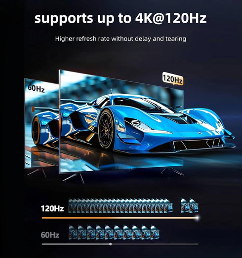 XinYaa 2.1 8K@60Hz 4K@120Hz 2 1 HDR10+ 48 3D Dolby PS5/4 B0X HDMI Switch, Aluminum HDMI Switcher in Out, HDM I Splitter