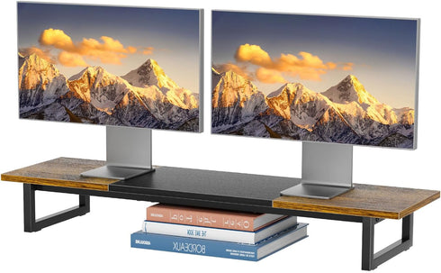 Simple Trending Desk Organizers and Accessories, Dual Monitor Stand Riser, Desk Shelf