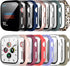 14 Pack Apple Watch Case with Tempered Glass Screen Protector for Apple Watch SE 40mm Series 6/5/4, HD Ultra-Thin