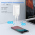 Flat USB C Wall Charger, 65W GaN Ultra Slim Dual Port Charger, Folding Travel Charger for Laptops, White