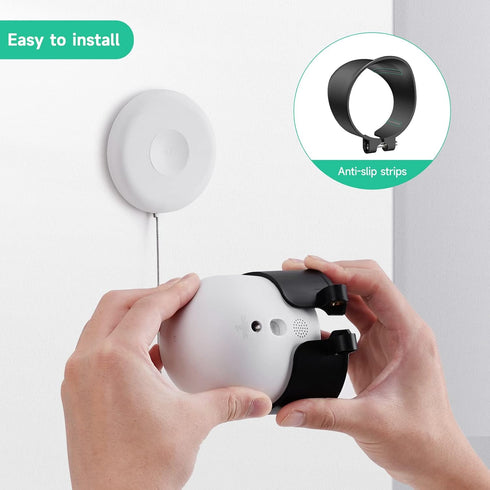 OLAIKE Anti-Drop and Anti-Theft Mount for Google Nest Cam Outdoor/Indoor, Black, Waterproof, Anti-Glare, Battery-2nd Gen