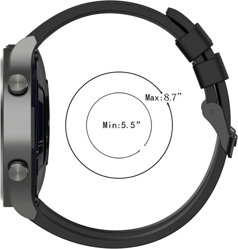 FitTurn 7pack Bands Compatible with MASVVPI ip 68 smart watch 1.9inches Replacement Straps Silicone Bands Bracelet Watch band Accessory Band for MASVVPI ip 68 smart watch 1.9inches for Women Men 2023