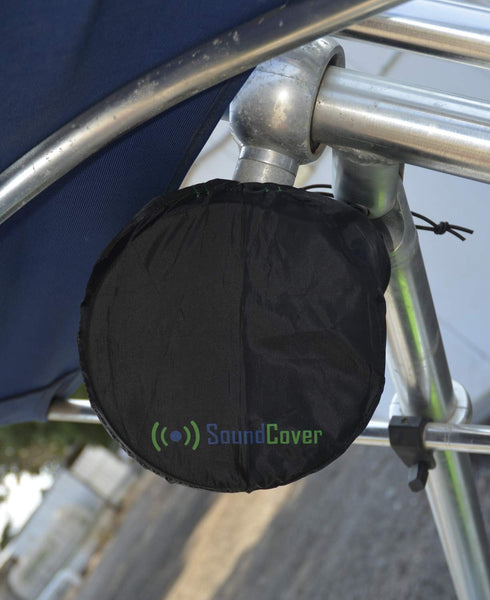 Marine Wakeboard Tower Speaker Covers for 8” Round Speakers – Water-Resistant, Large Size (Set of 2)