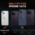 NTG iPhone 14 & 13 Case, Military Grade Anti-Drop Protection, Hard Slim Phone Case, Black, 2 Layer Structure