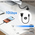 QIANRENON 10Gbps USB C 3.1 Fixed Mount Connector Short Cable PD 60W USB Type C Male to Female Adapter