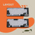 QKA KEEB QKAT KEYCAP, Novelty Kit, OEM Profile, PBT Keycaps, 24 Keys, MX Compatible Switches