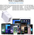 3 Port Wall Charger, 5V 3.1A USB Plugs, MultiPort Travel USB Wall Plug Home Charging Block Cube Compatible iPhone 13 12 11 Pro XS Max, Samsung Galaxy S22 S21 FE S10, Note 20 10,V35 THINQ Q7 G7