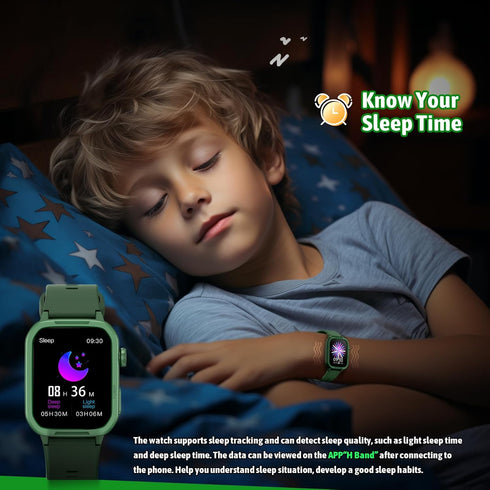 Smart Watch for Kids, Fitness Tracker with 19 Sport Modes, Pedometer, Sleep Monitor, Birthday Gift for Boys Girls