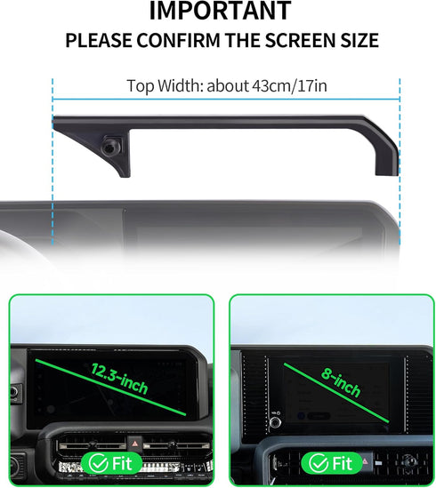 MaserWeller LC250 2024 2025 2026 8/12.3-Inch 360 Car Phone Holder for Toyota Land Cruiser Accessories Screen Fixed