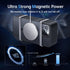 iPhone 13/14 Case, Black Military Grade Drop Protection, MagSafe Compatible, Built-in Stash Stand & Camera Lens