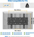 Tilt TV Wall Mount for Most 32-68 Inch TVs, Universal Low Profile VESA Mount with Loading Capacity 132lbs