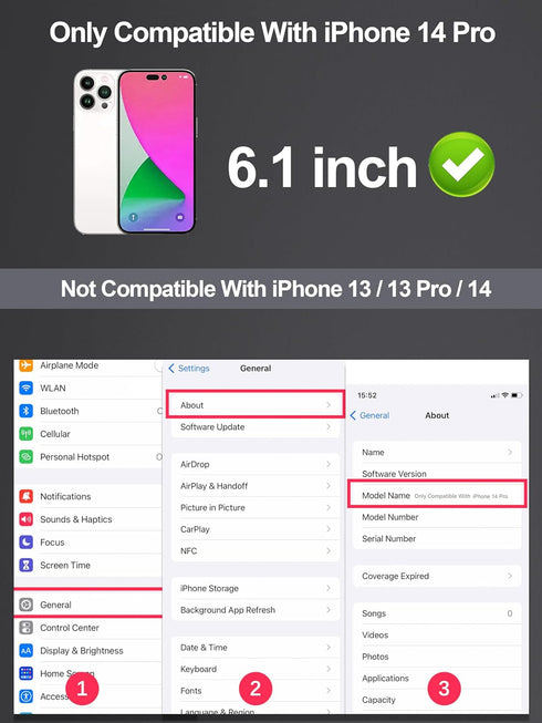 2 Pack Matte Screen Protector for iPhone 14 Pro, 6.1 Inch, Anti Fingerprint Anti Glare Tempered Glass, Easy Installation