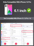 2 Pack Matte Screen Protector for iPhone 14 Pro, 6.1 Inch, Anti Fingerprint Anti Glare Tempered Glass, Easy Installation
