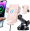 MOKPR Wireless Car Charger, 15W Fast Charging Auto-Clamping Car Mount Hands-Free Car Charger