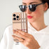 Fashion Leather Designer Phone Case for Apple iPhone 15 Pro Max, Soft TPU Drop Protection Shockproof Holder for Women